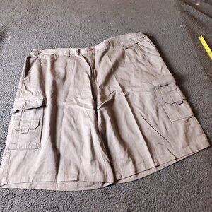 KingSize Cargo Shorts Big Tall Mens Size 48  Cotton Chino Khaki